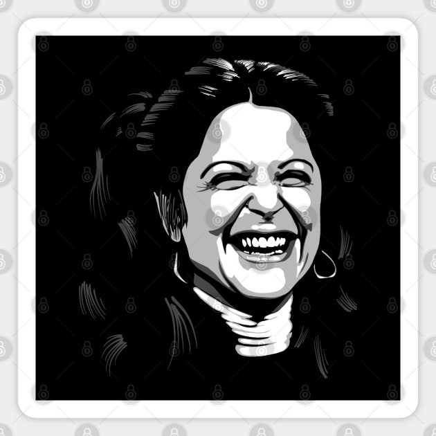 Gilda Radner greyscale Magnet by @johnnehill